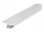 Profiles for LED modules | white | L: 1m | BACK10 | aluminium
