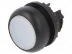 Switch: push-button | 22mm | Stabl.pos: 1 | white | M22-FLED,M22-LED