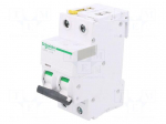 Circuit breaker | 400VAC | Inom: 2A | Poles: 2 | for DIN rail mounting