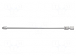 Screwdriver bit | Phillips | PH2 | 1/4" | Overall len: 152mm