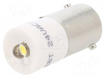LED lamp | white warm | BA9S,T10 | 24VDC | 24VAC | plastic | 3mm