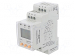 Meter: relay | digital | for DIN rail mounting | LCD | 3 digit