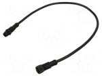 Cable: for sensors/automation | M12 | PIN: 8 | with plastic nut | plug