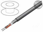 Wire | Xtra Guard&reg; Flex | 2x26AWG | PVC | dark grey | 300V | 305m | 1000ft