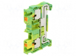 Splice terminal: rail | PT | for DIN rail mounting | push-in | ways: 1