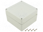 Enclosure: multipurpose | X: 105mm | Y: 105mm | Z: 90mm | ZP | ABS | IP67