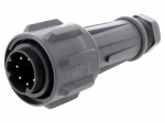 Connector: circular | plug | male | PIN: 7 | 16A | 430V | EXPlora | IP68