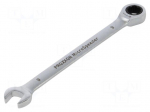 Wrench: combination spanner | rattle | 9mm | MicroSpeeder