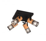 Trio Tosh spotlight 4-pc E14 matt black gaismeklis 804300432 4017807467680