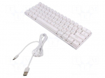 Keyboard | white | USB C | wired,US layout | mechanical keyboard,RGB