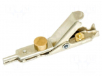 Crocodile clip | Grip capac: max.25.4mm | Overall len: 66.4mm