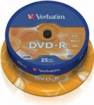 Verbatim Blank DVD-R AZO  4.7GB 16x 25 pack Spindle