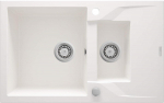 1.5-bowl granite sink with drainer