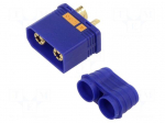 Connector: DC supply | plug | male | QS | 110A | 500V | PIN: 2 | straight