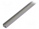 Profiles for LED modules | silver | 1m | LIPOD | aluminium | anodized