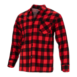 Jalan&otilde;ud, t&ouml;&ouml;riided | Isikukaitsevahendid // T&ouml;&ouml;-, kaitse-, k&otilde;rgn&auml;htavusega riided // Koszula flanelowa krata czerwona, 170g/m2, "3xl", ce, lahti