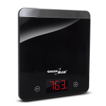 K&ouml;&ouml;gi elektriseadmed ja tehnika // K&ouml;&ouml;gikaalud // Waga kuchenna cyfrowa LED czarna GreenBlue GB171 min 1g max 5000g