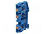 Splice terminal: rail | PT | 41A | 1kV | for DIN rail mounting | blue