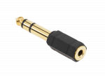 &Uuml;hendused // Different Audio, Video, Data connection plug and sockets // Złącze Jack 6.3/3.5 złoty plastik