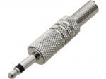 &Uuml;hendused // Different Audio, Video, Data connection plug and sockets // 1165# Wtyk jack 3,5 mono metal