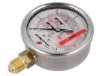 Glycerin manometer | 0&divide;6bar | bottom connection | 63mm | Class: 1.6