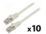 Patch cord | F/UTP | Cat: 6 | RJ45 plug,both sides | stranded | CCA