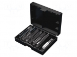 Tools set: screwdriver bits | plastic box | 1/4" | 61pcs.