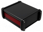 Enclosure: with panel | NoVoTronic | X: 106mm | Y: 120mm | Z: 49mm | black