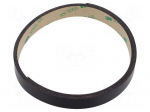 Tape: magnetic | W: 12mm | L: 1m | Thk: 0.84mm | acrylic | brown | -40&divide;71&deg;C