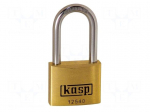 Padlock | shackle | brass | Protection: low (level 5) | A: 40mm | B: 40mm