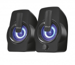 Wired speakers Trust  Speaker||Gemi RGB|P.M.P.O. 12 Watts|1xAudio-In|Black|22948