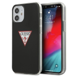 Back panel cover Guess  Guess GUHCP12SPCUCTLBK iPhone 12 mini 5.4" black/black hardcase Triangle Collection