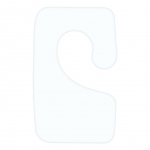 Another product Hurtel  Hook pendant 35x22 mm right with rubber glue 1000 pcs/roll