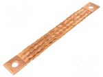Braids | earthing tape | W: 40mm | 95mm2 | &Oslash;1: 17mm | &Oslash;2: 17mm | 330A | ST