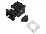 Switch: pole-changing cam switch | Stabl.pos: 3 | 20A | 0-1-2 | Pos: 3