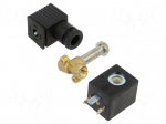 Electromagnetic valve | G 1/8" | brass | FKM | Valve: 2/2 NC | 24VDC