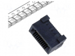 Connector: PCB to PCB | socket | female | PIN: 20 | HSEC8 | vertical