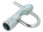 Padlock | shackle | A: 85mm | B: 38mm | C: 7mm | Key code: KW8