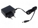 Power supply: switching | mains,plug-in | 12VDC | 500mA | 6W | 79%