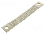 Braids | earthing tape | 25mm2 | &Oslash;1: 9mm | &Oslash;2: 9mm | 150A | L: 0.13m