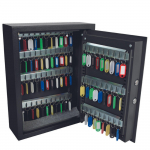 Key lock safe, 71 keys, 45x36x12 cm
