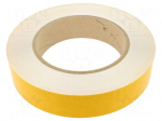 Tape: marking | white | L: 50m | W: 50mm | self-adhesive | PVC