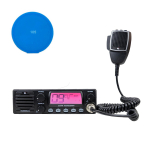 CB radio station TTi TCB-900 EVO, DSS, SQ, Dual Watch, Mic Gain, 12V-24V with sticky pad Blue as a gift
