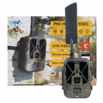 Hunting camera PNI Hunting 550C Internet 4G LTE, live access and notifications through the Tuya application, rechargeable battery included 8000 mAh