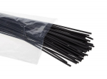 Shrinkable tube 2.4 mm - black - 50 pcs