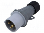 Connector: AC supply 3-phase | plug | male | 16A | IP&S | IEC 60309