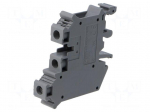 Splice terminal: rail | 800V | screw terminal | grey | polyamide