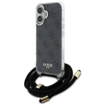Other Phone Accessory Guess  Guess Crossbody Cord 4G Print Case for iPhone 16 - Black