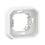 PLEXO 1 GANG FLUSH MOUNTING SUPPORT FRAME - WHITE