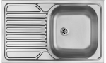 Steel sink 1-bowl with left drainer ZM5 311L